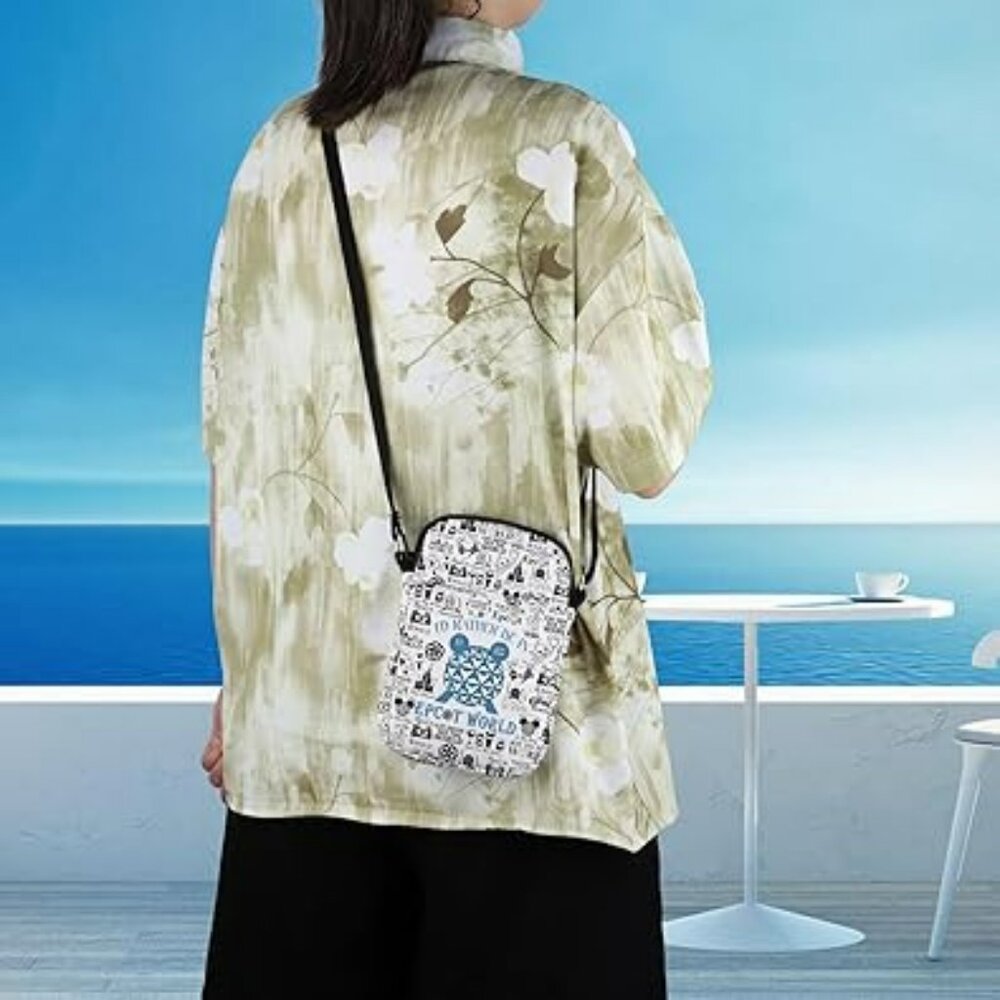 Mouse Family Vacation Cross Body Bag‎ w & Strap Theme Park New!
